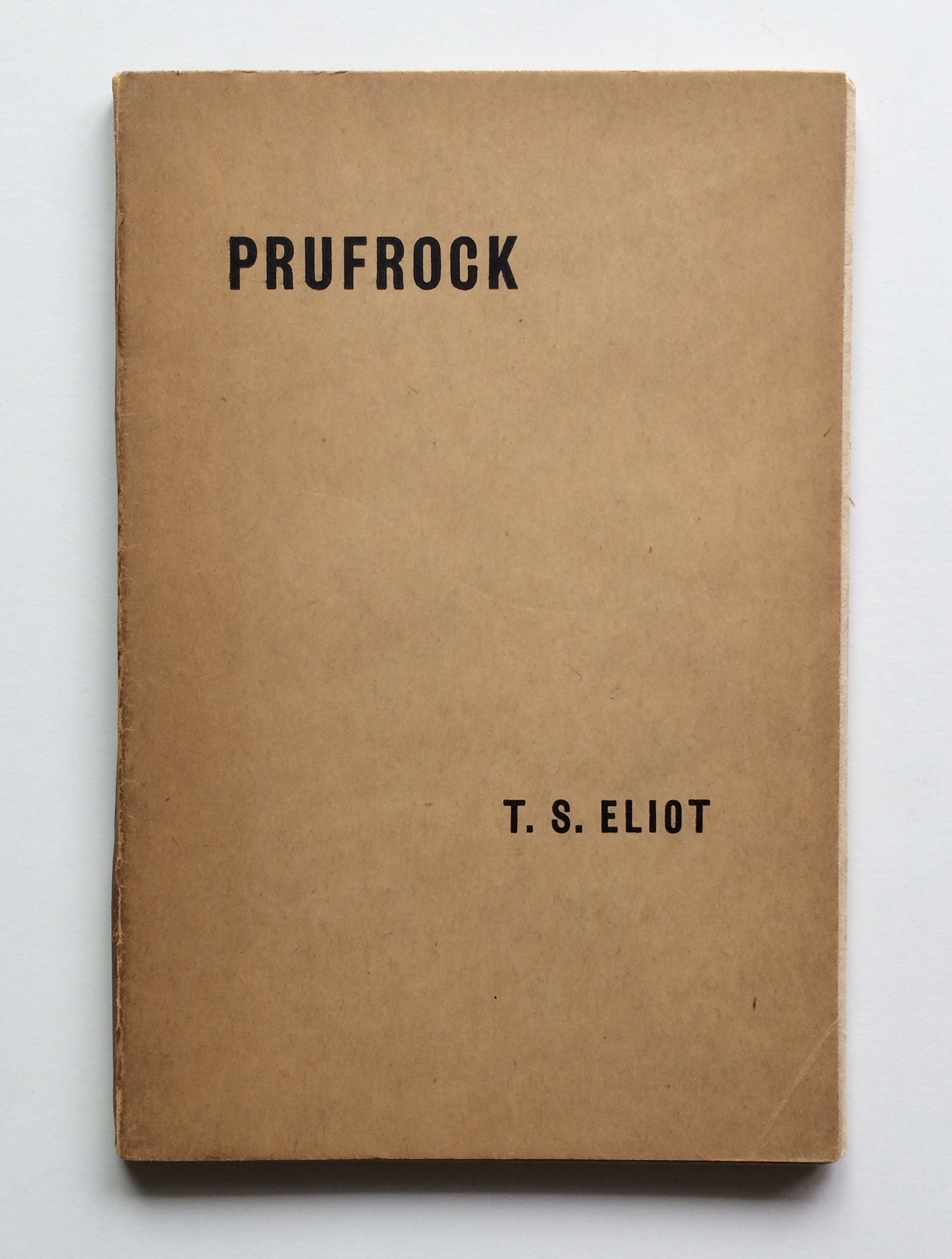 Eliot, T.S. - Prufrock - 1 - Front Wrapper