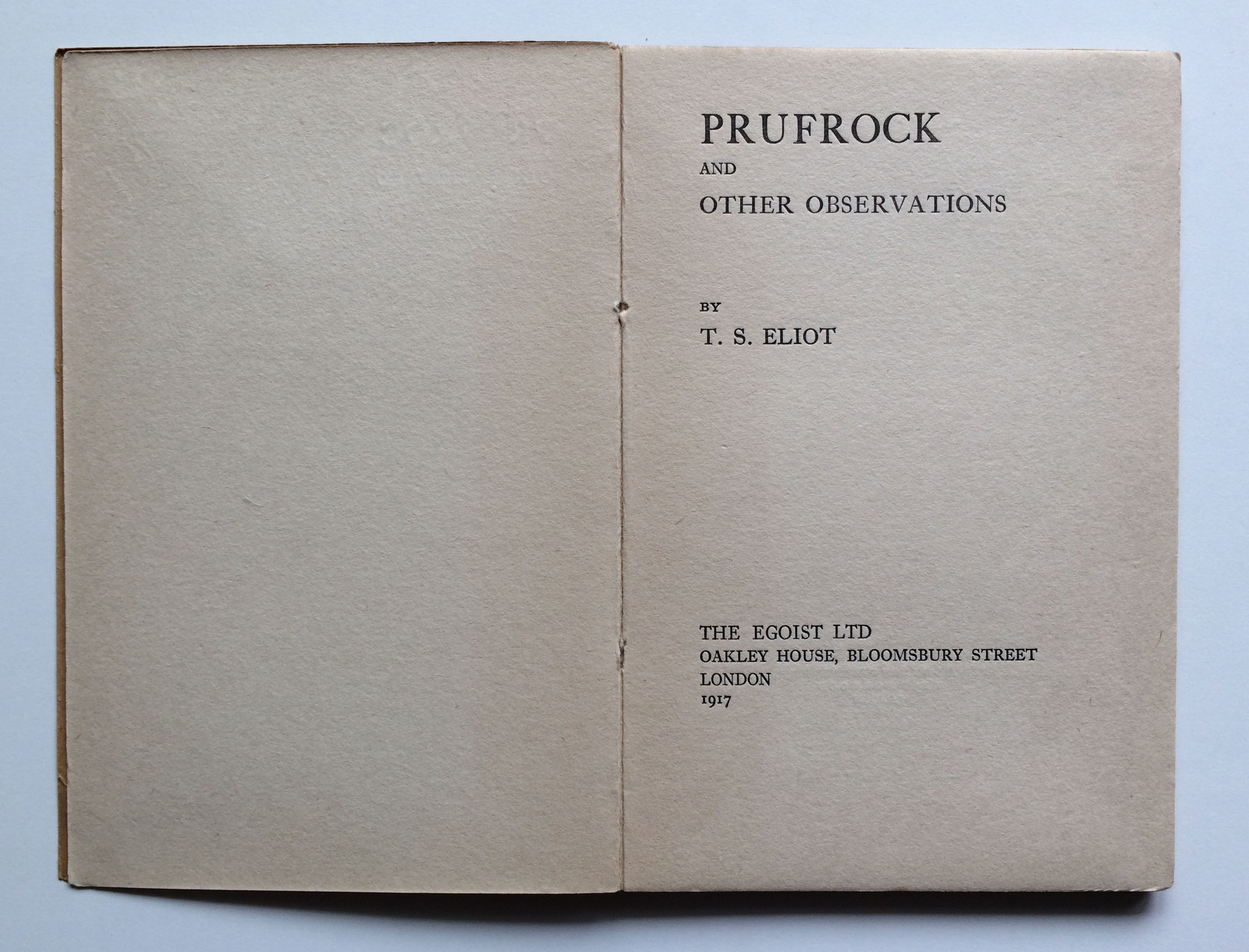 Eliot, T.S. - Prufrock - 5- Title Page